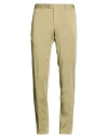 Pt Torino Man Pants Military Green Size 32 Cotton, Silk, Elastane In Brown