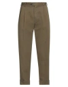 Pt Torino Man Pants Military Green Size 32 Cotton, Linen