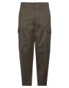 Pt Torino Man Pants Military Green Size 35 Cotton, Virgin Wool