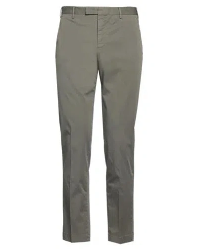 Pt Torino Man Pants Military Green Size 36 Cotton, Elastane