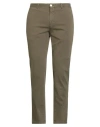 Pt Torino Man Pants Military Green Size 36 Cotton, Elastane