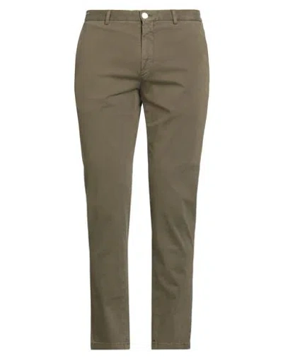 Pt Torino Man Pants Military Green Size 36 Cotton, Elastane