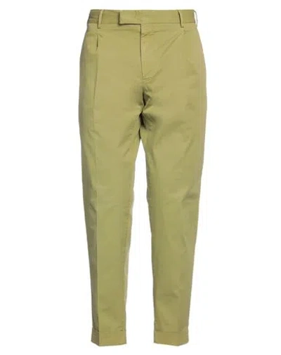 Pt Torino Man Pants Military Green Size 36 Cotton, Elastane