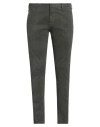 Pt Torino Man Pants Military Green Size 40 Cotton, Elastane