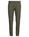 Pt Torino Man Pants Military Green Size 38 Cotton, Elastane