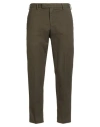 Pt Torino Man Pants Military Green Size 38 Cotton, Elastane In Brown