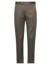 Pt Torino Man Pants Military Green Size 40 Cotton, Elastane In Green