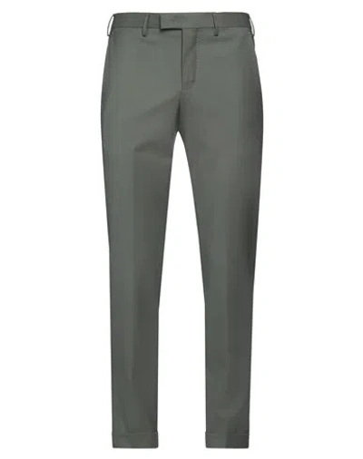 Pt Torino Man Pants Military Green Size 36 Virgin Wool, Elastane