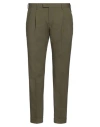Pt Torino Man Pants Military Green Size 38 Virgin Wool, Elastane
