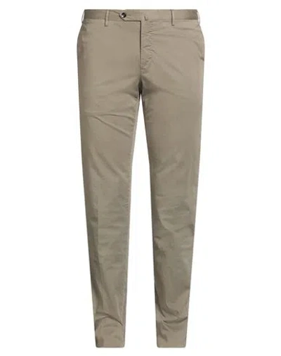 Pt Torino Man Pants Military Green Size 40 Cotton, Elastane