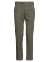 Pt Torino Man Pants Military Green Size 40 Cotton, Elastane