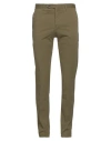 Pt Torino Man Pants Military Green Size 42 Cotton, Elastane
