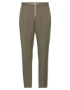 Pt Torino Man Pants Military Green Size 42 Lyocell, Linen, Cotton