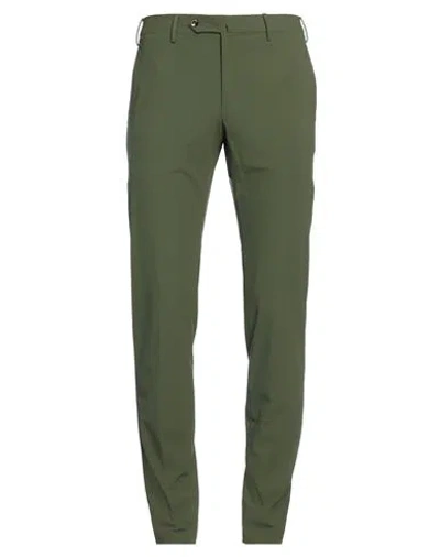 Pt Torino Man Pants Military Green Size 42 Polyamide, Elastane