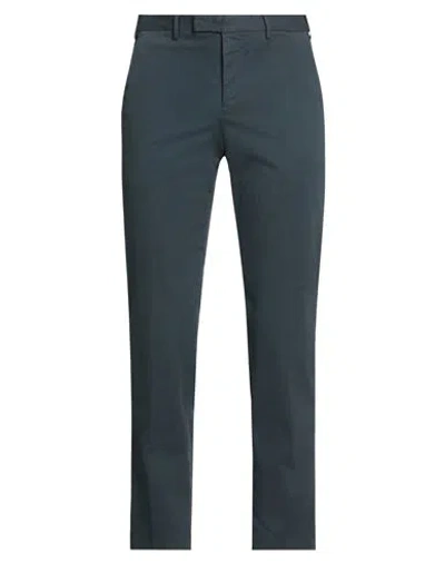 Pt Torino Man Pants Navy Blue Size 32 Cotton, Elastane