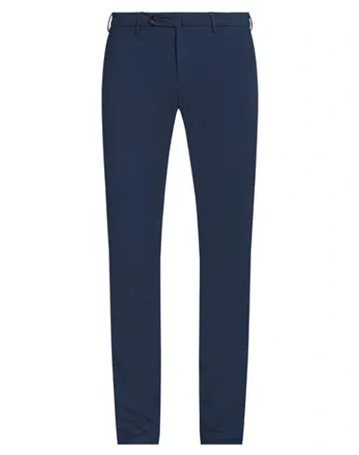 Pt Torino Man Pants Navy Size 32 Polyamide, Elastane In Navy Blue