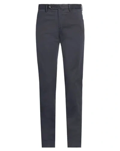 Pt Torino Man Pants Navy Size 40 Cotton, Lyocell, Elastane In Navy Blue