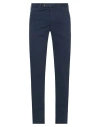 Pt Torino Man Pants Navy Size 40 Modal, Cotton, Elastane In Navy Blue