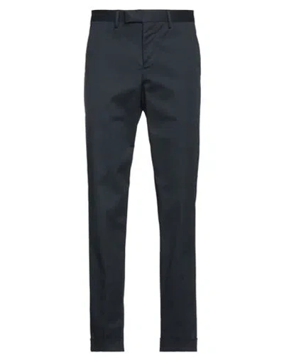Pt Torino Man Pants Navy Blue Size 42 Cotton, Elastane