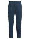 Pt Torino Man Pants Navy Blue Size 40 Cotton, Lyocell, Elastane