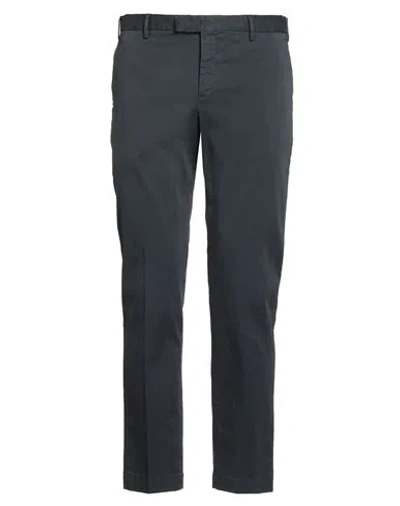 Pt Torino Man Pants Navy Size 40 Cotton, Elastane In Blue