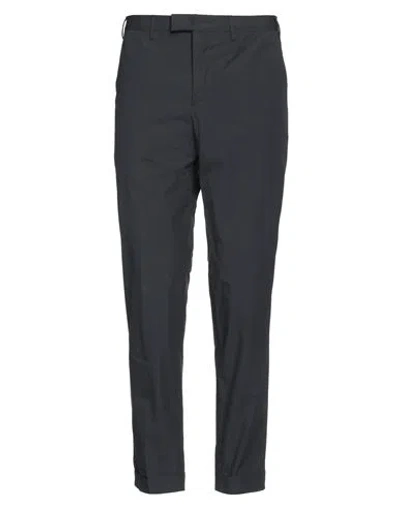 Pt Torino Man Pants Navy Size 42 Cotton, Elastane In Navy Blue