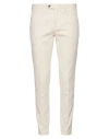 Pt Torino Man Pants Off White Size 30 Cotton, Elastane In Neutral