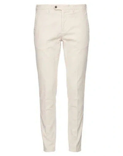 Pt Torino Man Pants Off White Size 30 Cotton, Elastane