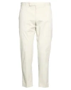 Pt Torino Man Pants Off White Size 34 Cotton, Elastane