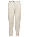 Pt Torino Man Pants Off White Size 36 Cotton, Elastane
