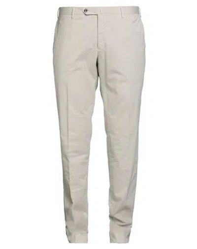 Pt Torino Man Pants Off White Size 42 Cotton, Elastane In Neutral