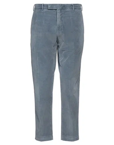 Pt Torino Man Pants Pastel Blue Size 34 Cotton, Lyocell, Elastane
