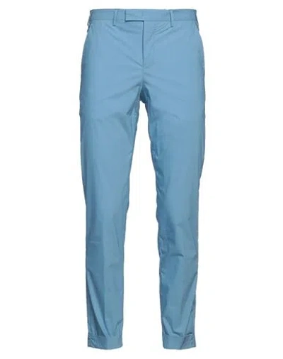 Pt Torino Man Pants Pastel Blue Size 40 Cotton, Polyamide, Elastane