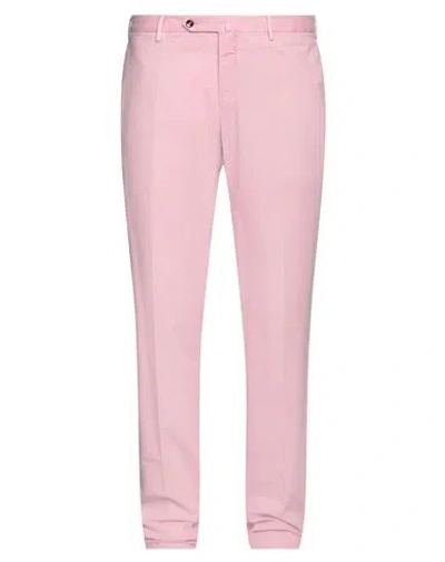 Pt Torino Man Pants Pink Size 40 Cotton, Elastane