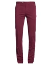 Pt Torino Man Pants Plum Size 32 Cotton, Elastane In Purple