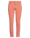 Pt Torino Man Pants Rust Size 32 Cotton, Elastane In Red