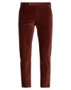 Pt Torino Man Pants Rust Size 34 Cotton, Elastane In Brown