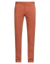 Pt Torino Man Pants Rust Size 36 Cotton, Elastane