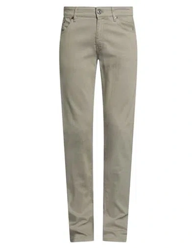 Pt Torino Man Pants Sage Green Size 35 Lyocell, Cotton, Polyester, Elastane In Neutral