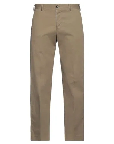 Pt Torino Man Pants Sage Green Size 36 Cotton, Elastane