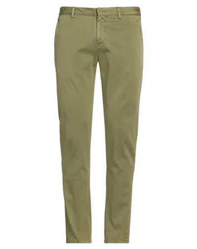 Pt Torino Man Pants Sage Green Size 38 Cotton, Elastane