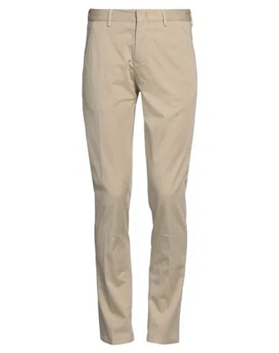 Pt Torino Man Pants Sand Size 34 Cotton, Elastane In Beige