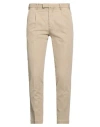 Pt Torino Man Pants Sand Size 30 Cotton, Lyocell, Elastane