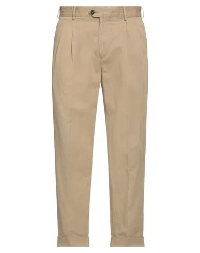 PT TORINO PT TORINO MAN PANTS SAND SIZE 40 COTTON, LINEN