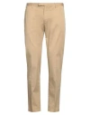 Pt Torino Man Pants Sand Size 34 Cotton, Lyocell, Elastane In Beige