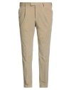 Pt Torino Man Pants Sand Size 40 Cotton, Elastane In Neutral