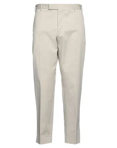 Pt Torino Man Pants Sand Size 40 Cotton, Elastane In Beige
