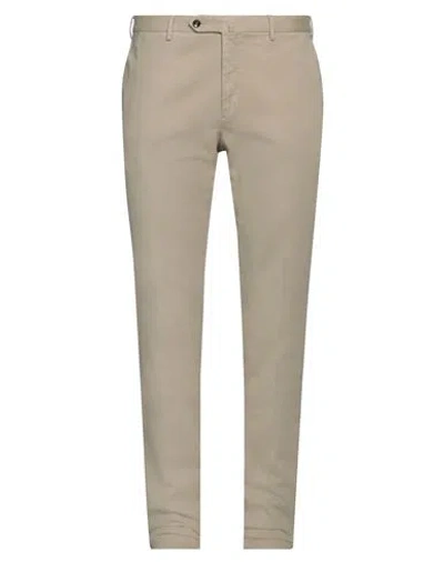 Pt Torino Man Pants Sand Size 40 Cotton, Elastane In Beige