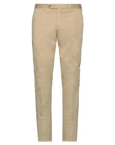Pt Torino Cotton Blend Trousers In Beige