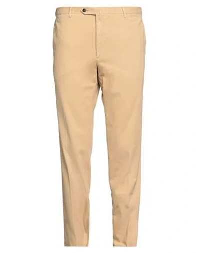 Pt Torino Man Pants Sand Size 44 Modal, Cotton, Elastane In Beige